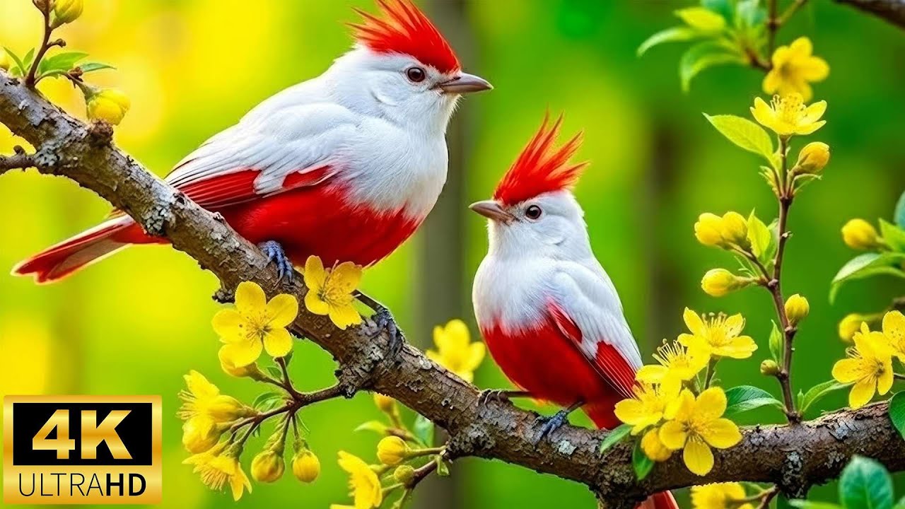 Wings Of Wonder: Reveal The Hidden Beauty Of Spring Birds In Green Forest  | 4K Nature Sound
