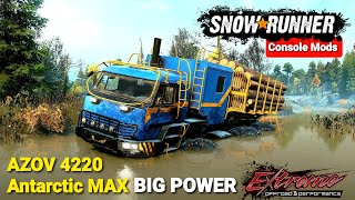 New Truck AZOV 4220 Antarctic MAX BIG POWER In SnowRunner Phase 6 Update