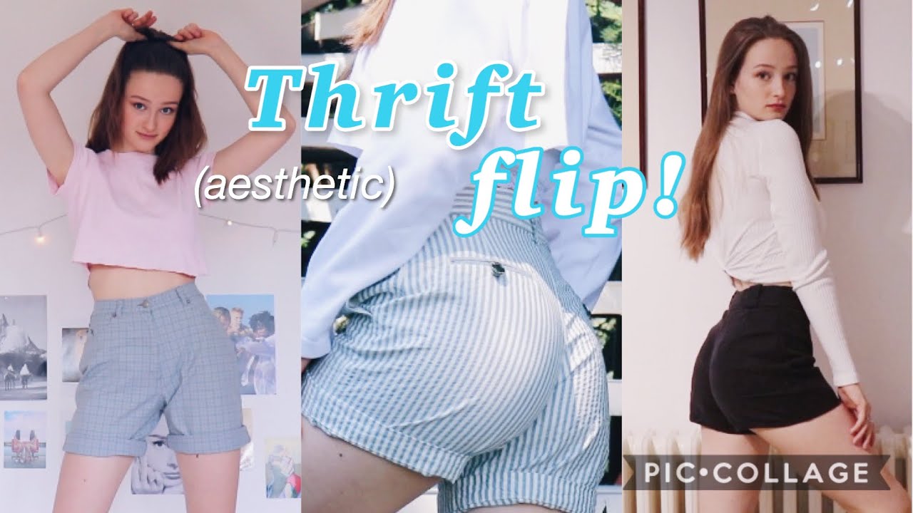 I made *the cutest* shorts for summer. | THRIFT FLIP