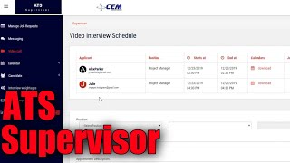 Application Tracking System - Supervisor screenshot 2