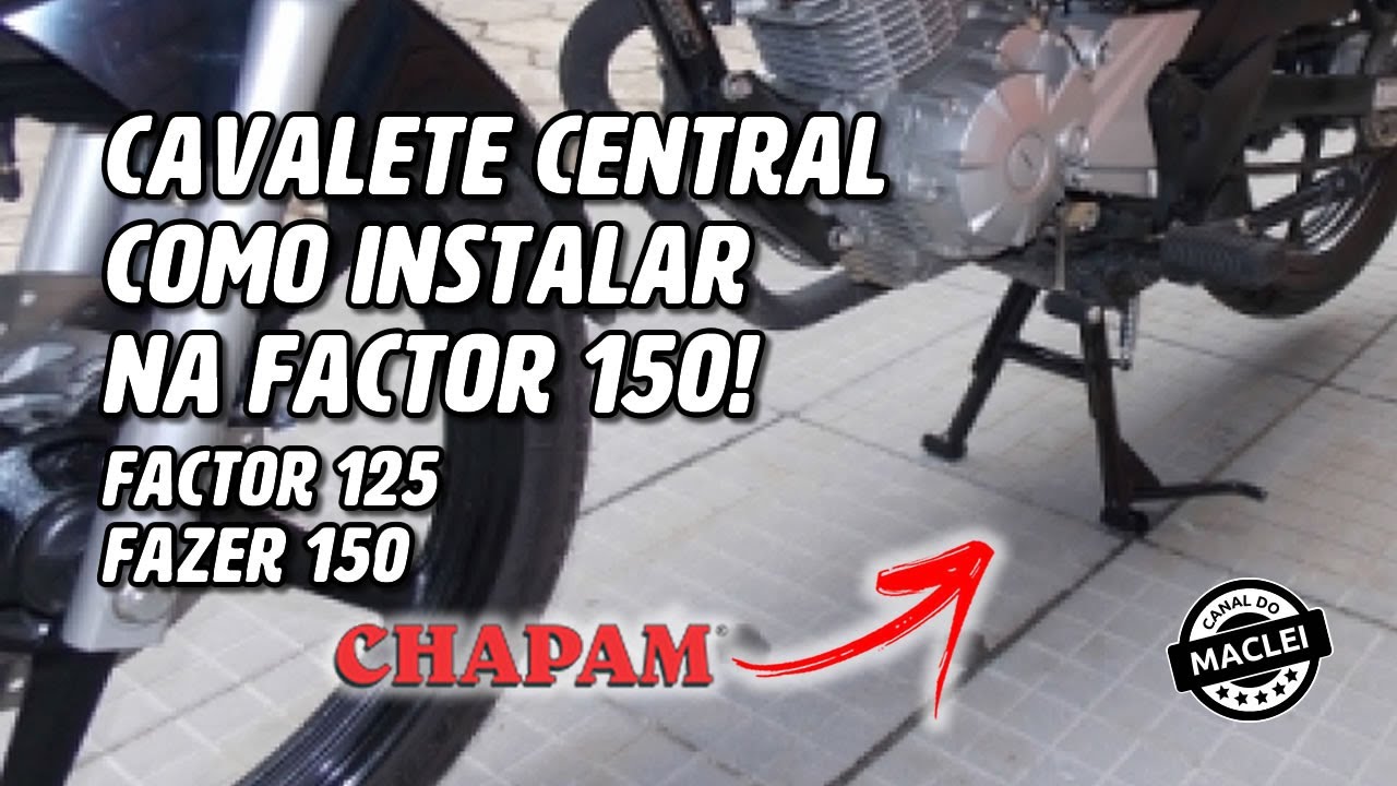 COMO INSTALAR CAVALETE CENTRAL NA FACTOR 150!