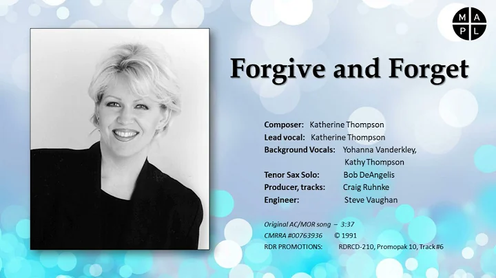 Forgive and Forget by  Kathy Thompson