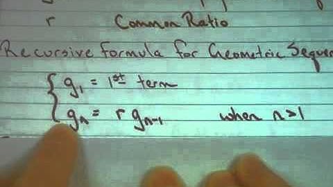 Arithmetic and Geometric #7 - Geom Sequences.m4v