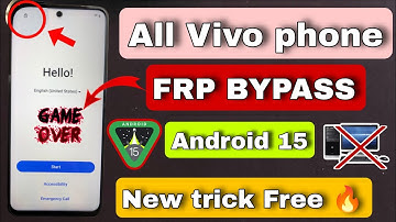 All Vivo FRP Bypass Android 15 || Game Over 🔥 | New security update || without PC New trick Free 