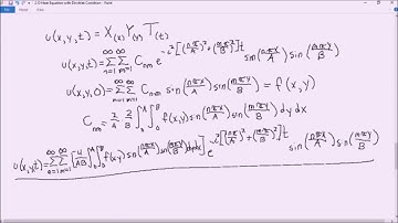 Solving a 2-Dimensional (2-D) Heat Equation with Dirichlet Conditions