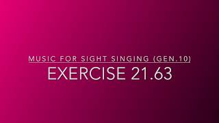 Exercise 21.63 - Music for Sight Singing
