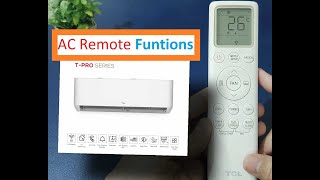 AC ka remote kaise use kare | How to select AC mode from remote #airconditioner  #acremote