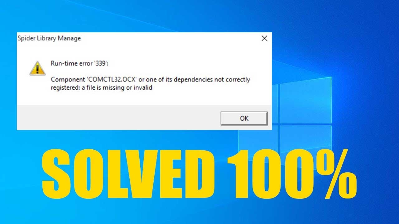New How to Fix COMDLG32.ocx Missing or Invalid Error Windows 10/11