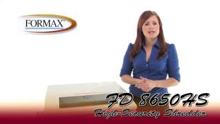Formax FD 8650HS High Security Shredder with Automatic Oiler