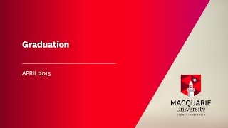 MQ Graduation 9 April 2015 at 2.30pm