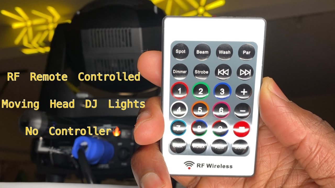 RF Remote Controlled Moving Head🔥🔥🔥👍🏾No DMX Controller NeededJMAZ