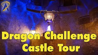 Dragon Challenge castle tour in The Wizarding World of Harry Potter