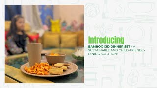 Adorable Ultimate Bamboo Kid Dinner Set: Safe & Stylish Tableware for Your Child's Delight