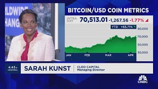 Expect to continue seeing positive moves in crypto, says Sarah Kunst