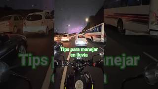 Tips para manejar en lluvia⛈️⛈️⛈️ #motovlog #biker #herohunk160r #lluvia