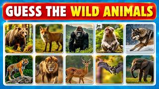 Guess the Wild Animals 🦁 | Animals Quiz | Ultimate Wild Animals Quiz for Kids | Learning Quiz
