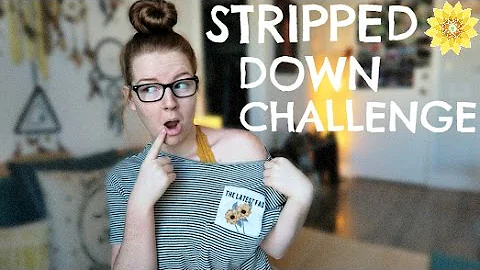 STRIPPED DOWN CHALLENGE | THE REAL ME | MEGHAN HUG...