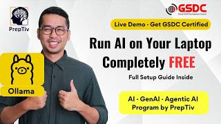 Run AI Locally for FREE Using Ollama | GenAI &amp; Agentic AI Career Program by PrepTiv