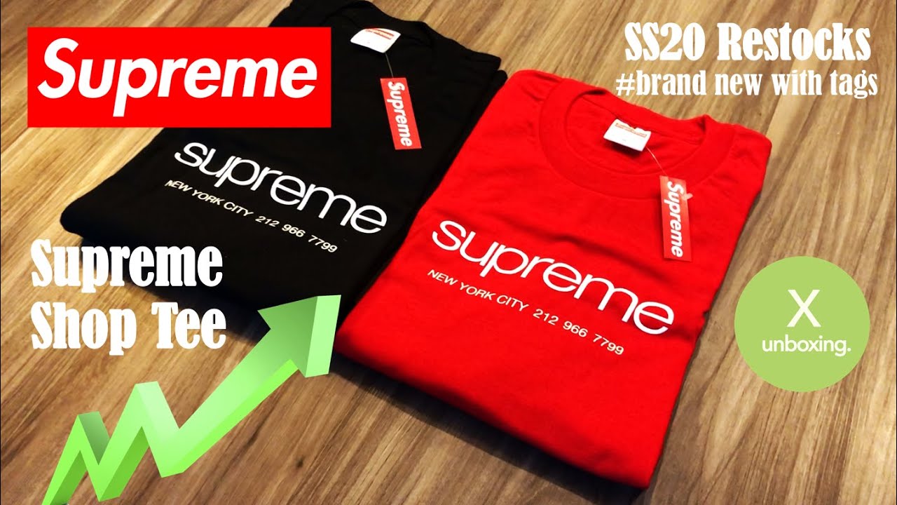 [X UNBOXING] Supreme Shop Tee SS20 Restocks / シュプリーム 新作 / Hypebeast