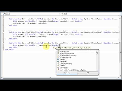 Visual Basic Tutorial: Unit Converter Part 3