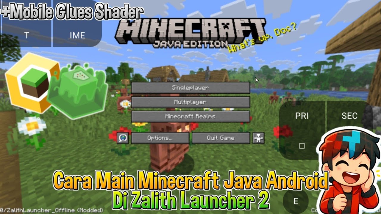 Cara Main Minecraft Java Android Di Zalith Launcher 2 + Mobile Glues ...
