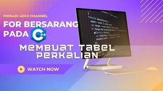 DKP|  Membuat Tabel Perkalian dengan For pada C  