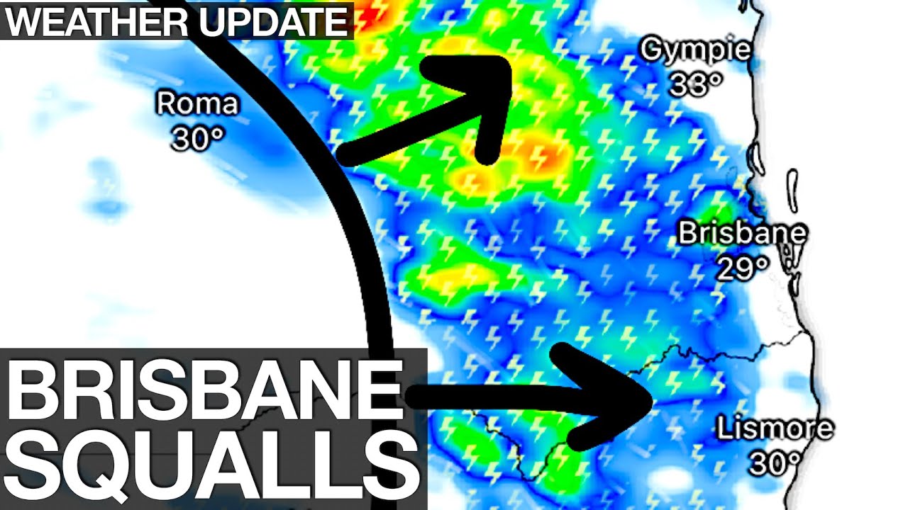 Опасные грозы Supercell обрушились на Брисбен, и завтра прогнозируются ещё более сильные грозы