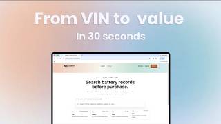 How to Estimate EV Battery Pack Value by VIN in 30 Seconds