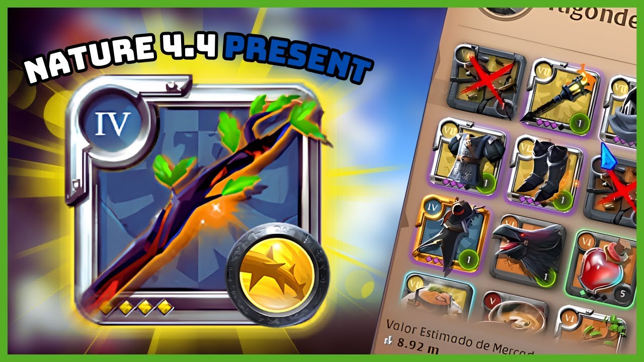 NATURE 4.4 PRESENTE 😱🌿 | A Build BARATA Que Faz ESTRAGO no PVP | Albion Online