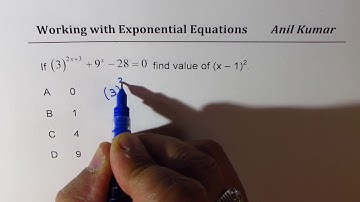 Solve Exponential Equations SAT Practice | ACT - EDEXCEL - GCSE - SAT