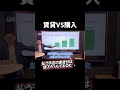 賃貸VS購入②家賃で払った分は値下がってもいい！？ #タワマン #タワーマンション