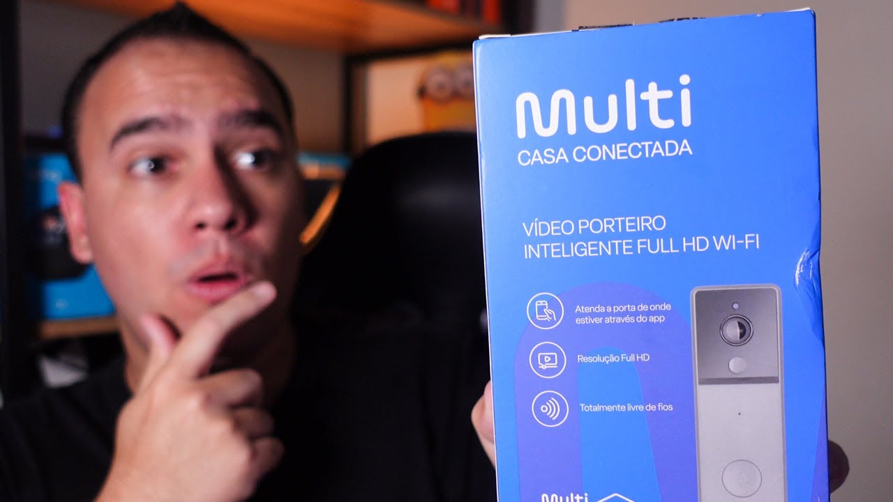 Vídeo Porteiro Eletronico Wifi Multi - Unboxing e testes