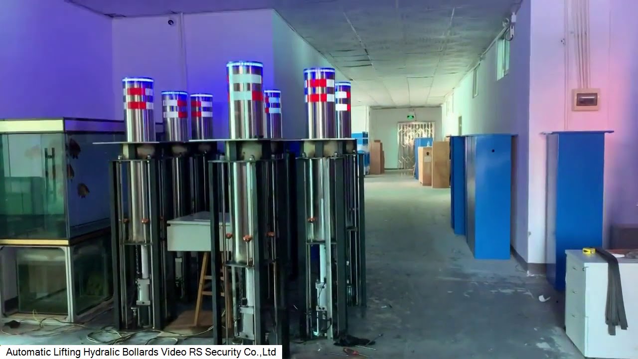 Automatic Hydraulic Bollards,Pilonas Hidráulicos,Postes de amarração hidráulicos RS Security Co.,Ltd