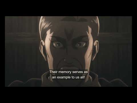 Attack On Titan - Erwin Smith's Final Speech (BradTheCook Soundtrack Refix) English Dub