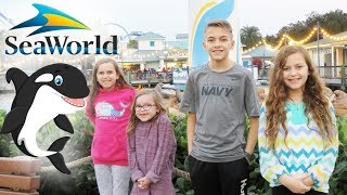 Six Kids at SeaWorld! An Orca Encounter Show! | Crazy8Family