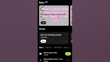 Blum Airdrop Game Keyword Is Here Watch It #blum#airdrop #game #keyword #reward #points #shorts