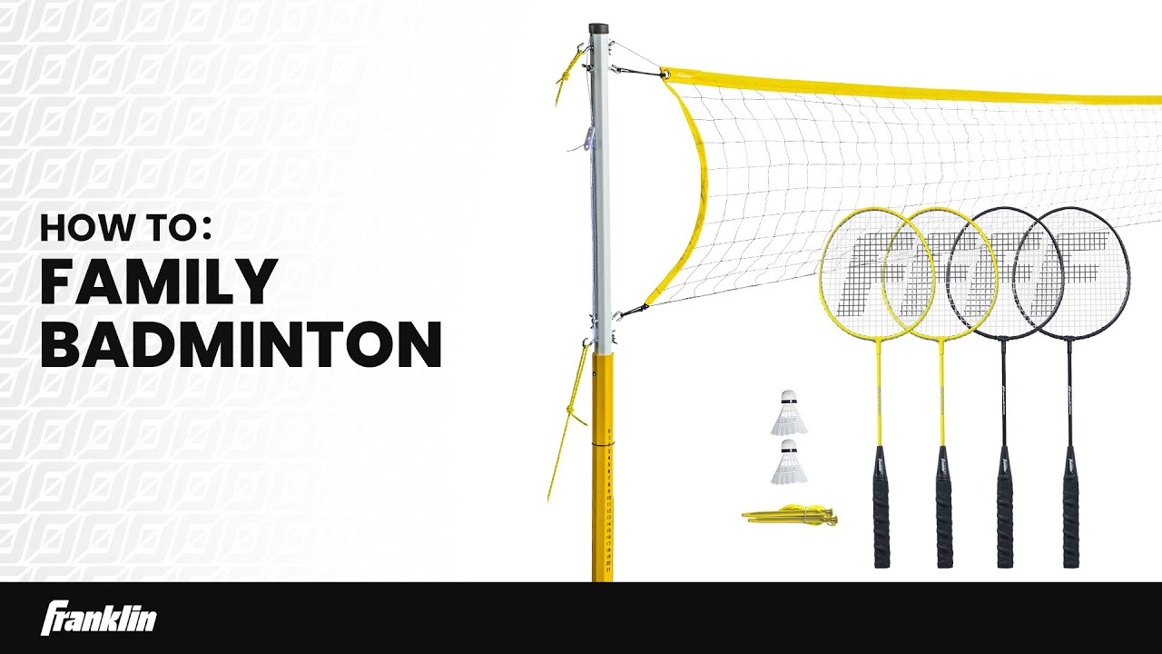 Set Completo Badminton Franklin Sports – 4 Racchette, 2 Volani, Rete Portatile E Custodia, Per Adulti E Bambini - 5