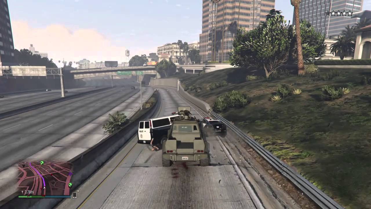 Grand Theft Auto V skyeri/flugt fra politiet