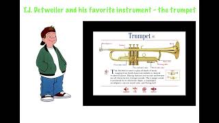 T.J. Detweiler and his favourite musical instrument - the trumpet 🎺