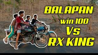 Balapan win100 Vs rx king ngakak!!abis