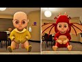 Daily Life Baby DRAGON VS SPIDER-MAN VS POLICE In Baby In Yellow VS Roblox