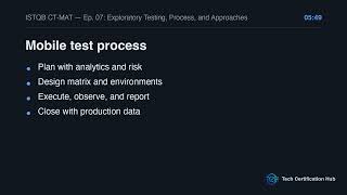 Exploratory Testing, Process, and Approaches | ISTQB CT-MAT — Ep. 07