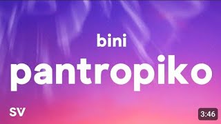 pantropiko ___ bini lyrics ___bini pantropiko #trendsong #bini #pantropiko
