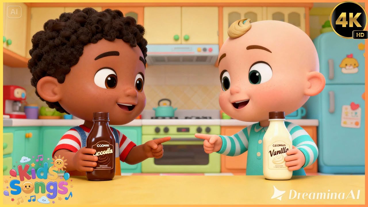 Kids Enjoy Ice Cream Recipe Song 🍦🍨 | Fun Cooking & Sweet Treat Learning Song for Kids 👧🧒