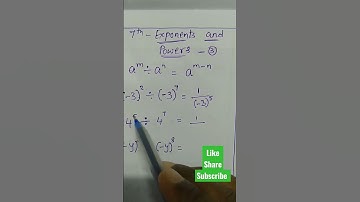 7th class maths | exponents and powers in telugu | maths basics videos -3 #mathstricks #7thmaths