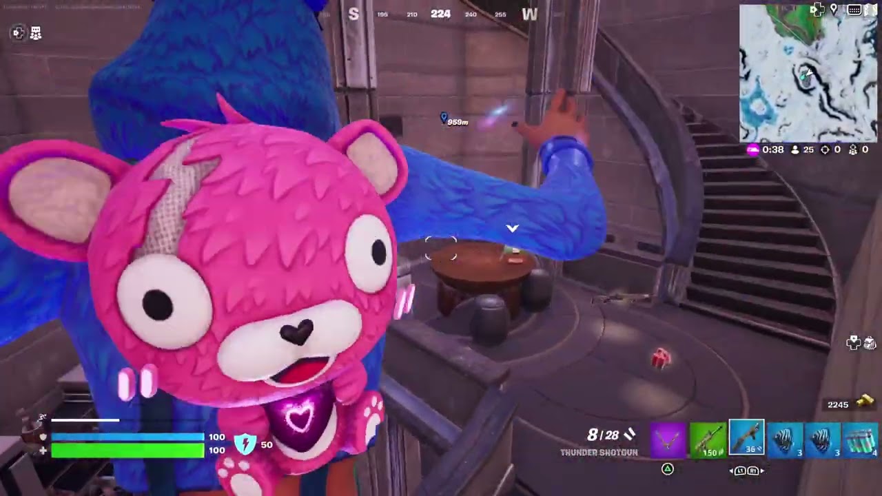 *NEW* BLUE HOOD UP MINTY SYD SKIN IN FORTNITE PS5 + A VICTORY ROYALE WIN! (SOLO)