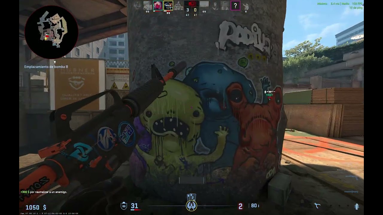 Partida completa Overpass con un panita lvl 10 faceit