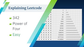 Explaining Leetcode #342 Power of Four (Easy)