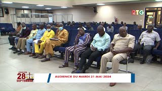 SUITE D'AUDIENCE DE MARDI 21 MAI 2024. A SUIVRE SUR LA RTG GUINEE 224