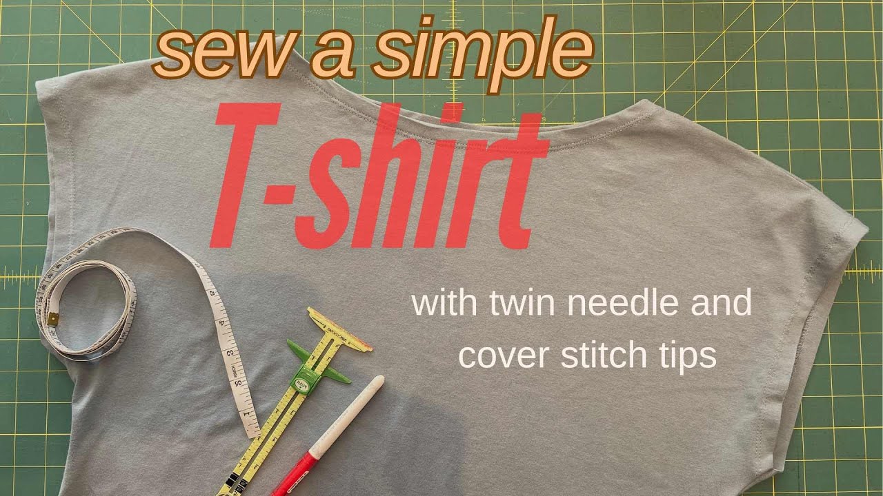 Easy Drop Shoulder T-Shirt | Twin Needle & Coverstitch Finishing Made Simple!